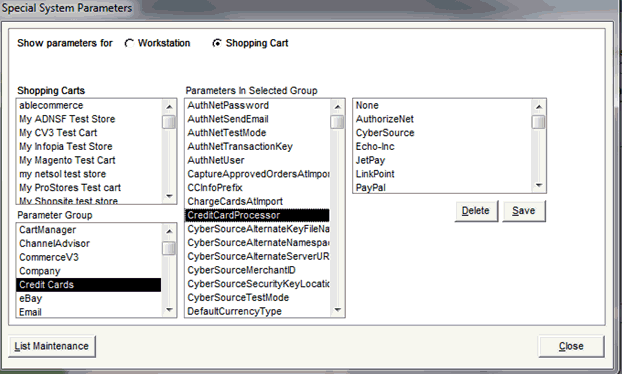 Setting Up Multiple Credit Card Gateways