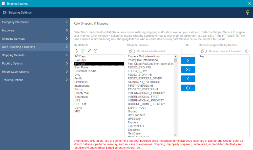 Shipping Setup Overview - Stone Edge Order Manager